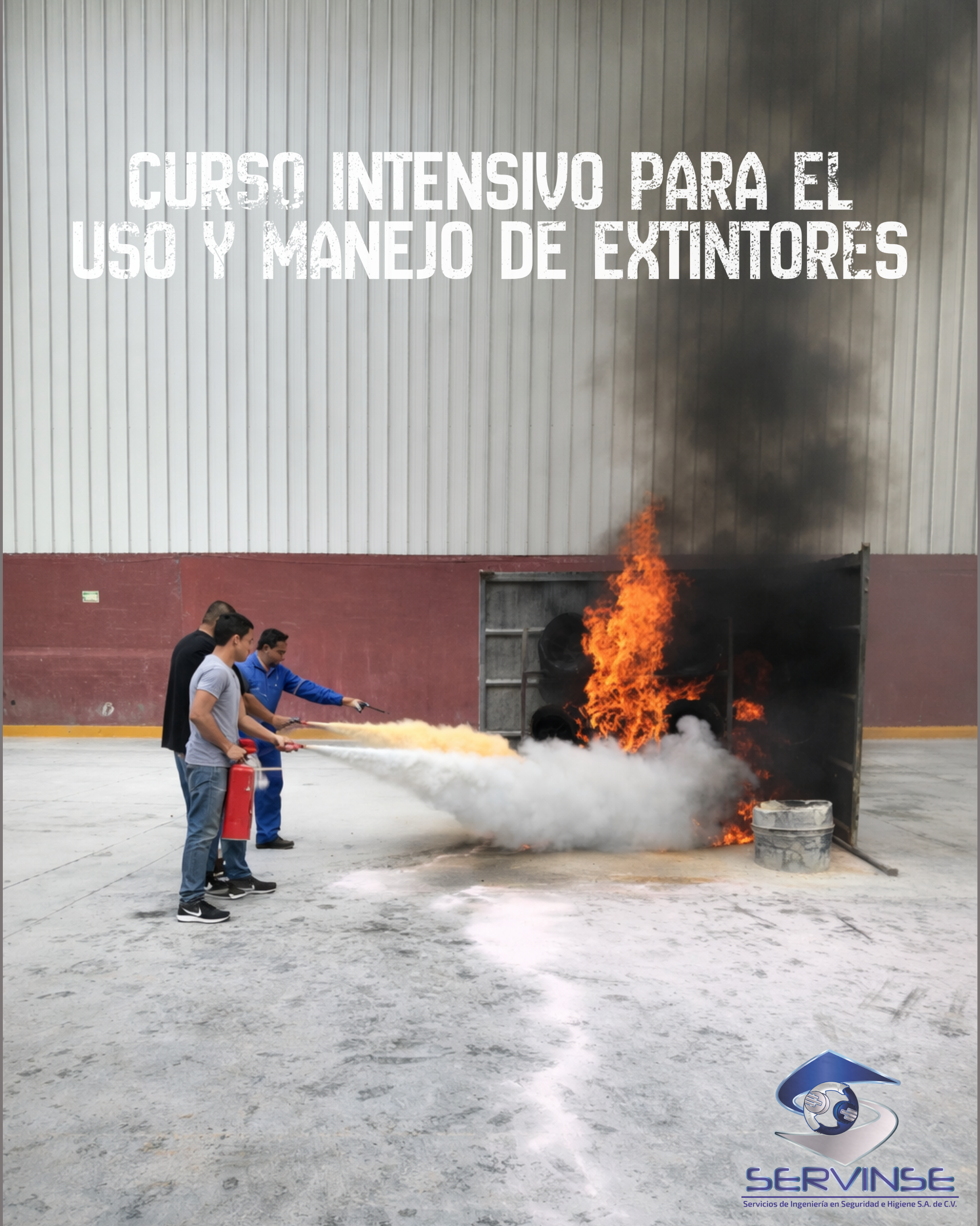 CURSO INTENSIVO PARA EL USO Y MANEJO DE EXTINTORES