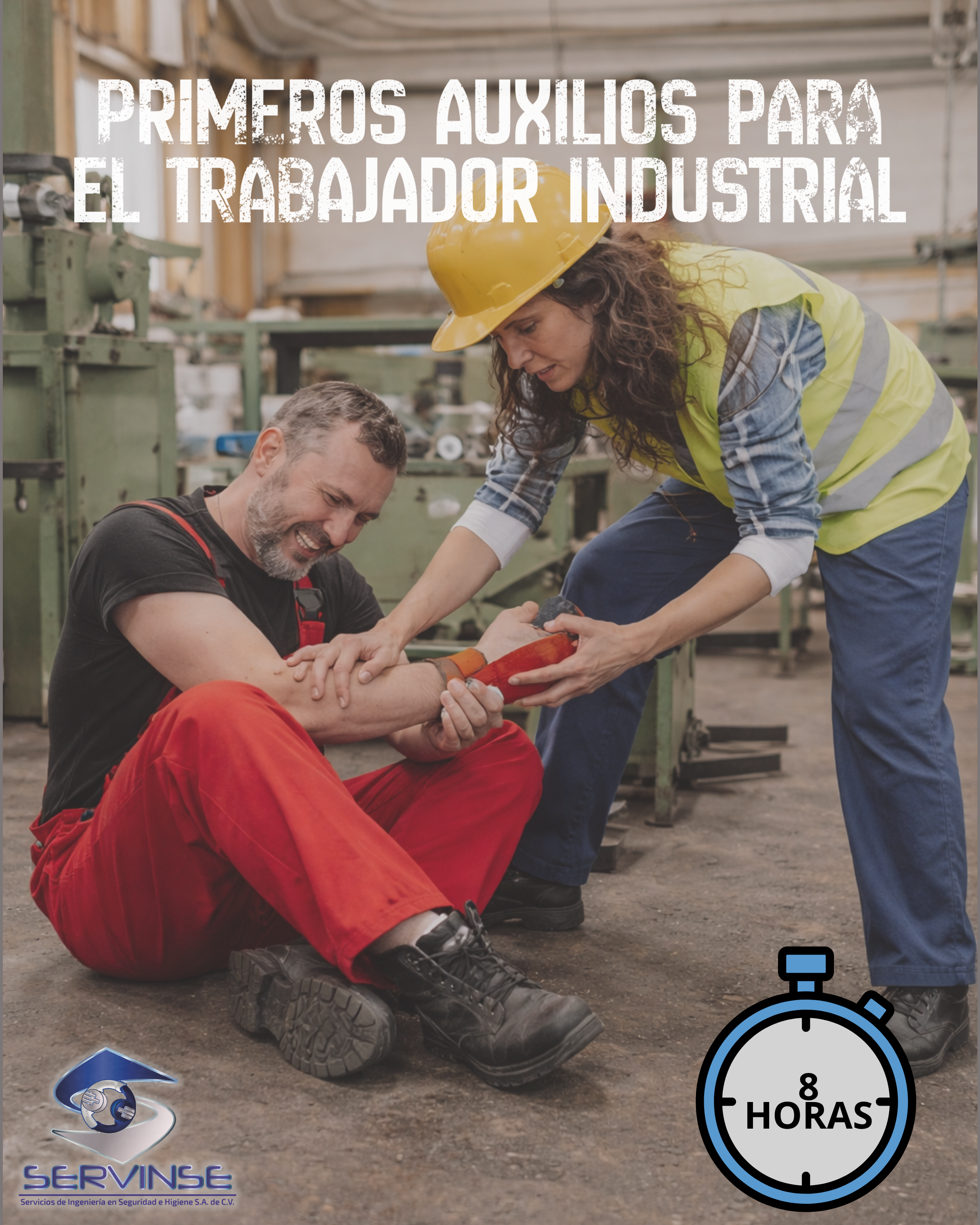 PRIMEROS AUXILIOS PARA EL TRABAJADOR INDUSTRIAL (8hrs.)