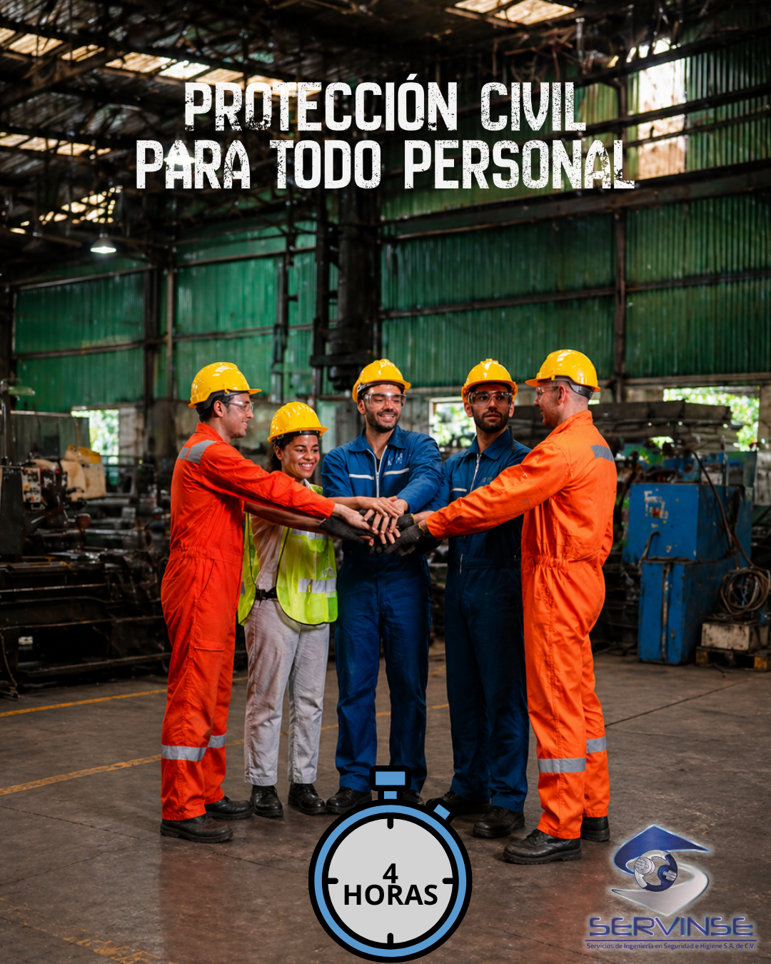 PROTECCIÓN CIVIL PARA TODO EL PERSONAL (4 hrs.)