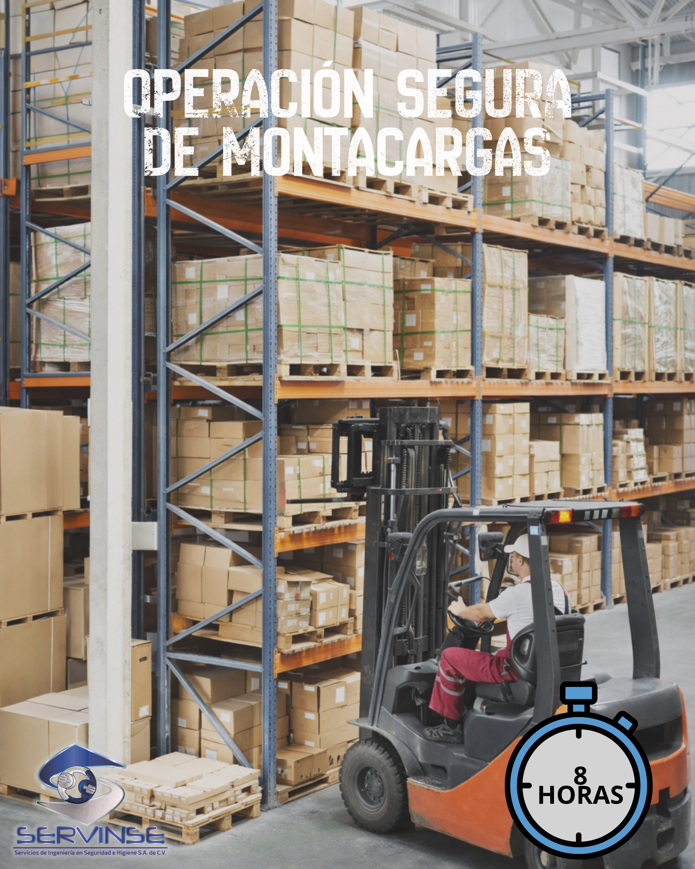 OPERACIÓN SEGURA DE MONTACARGAS (8 hrs.)