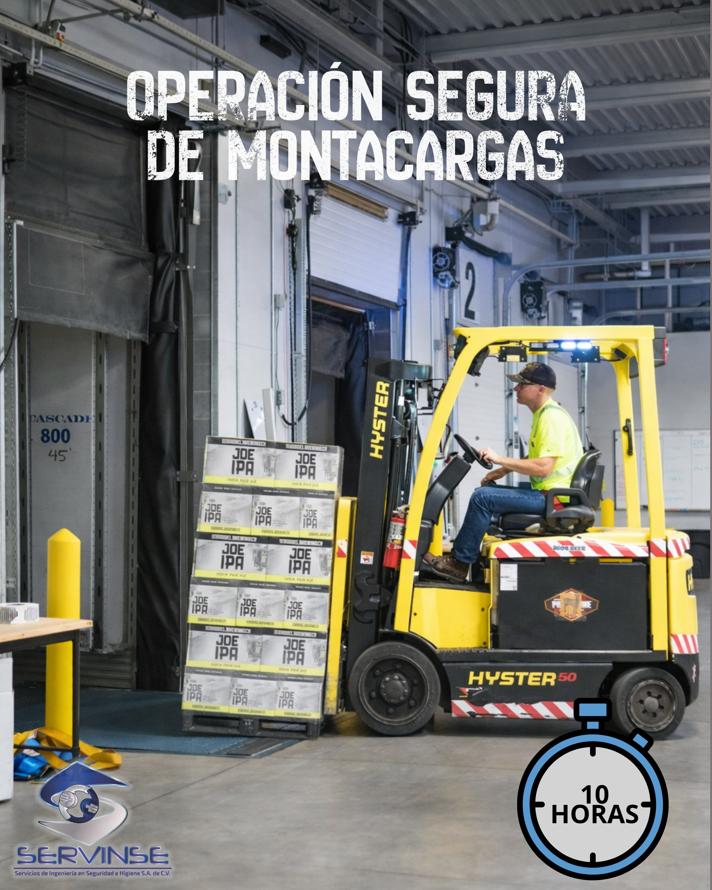 OPERACIÓN SEGURA DE MONTACARGAS (10 hrs.)