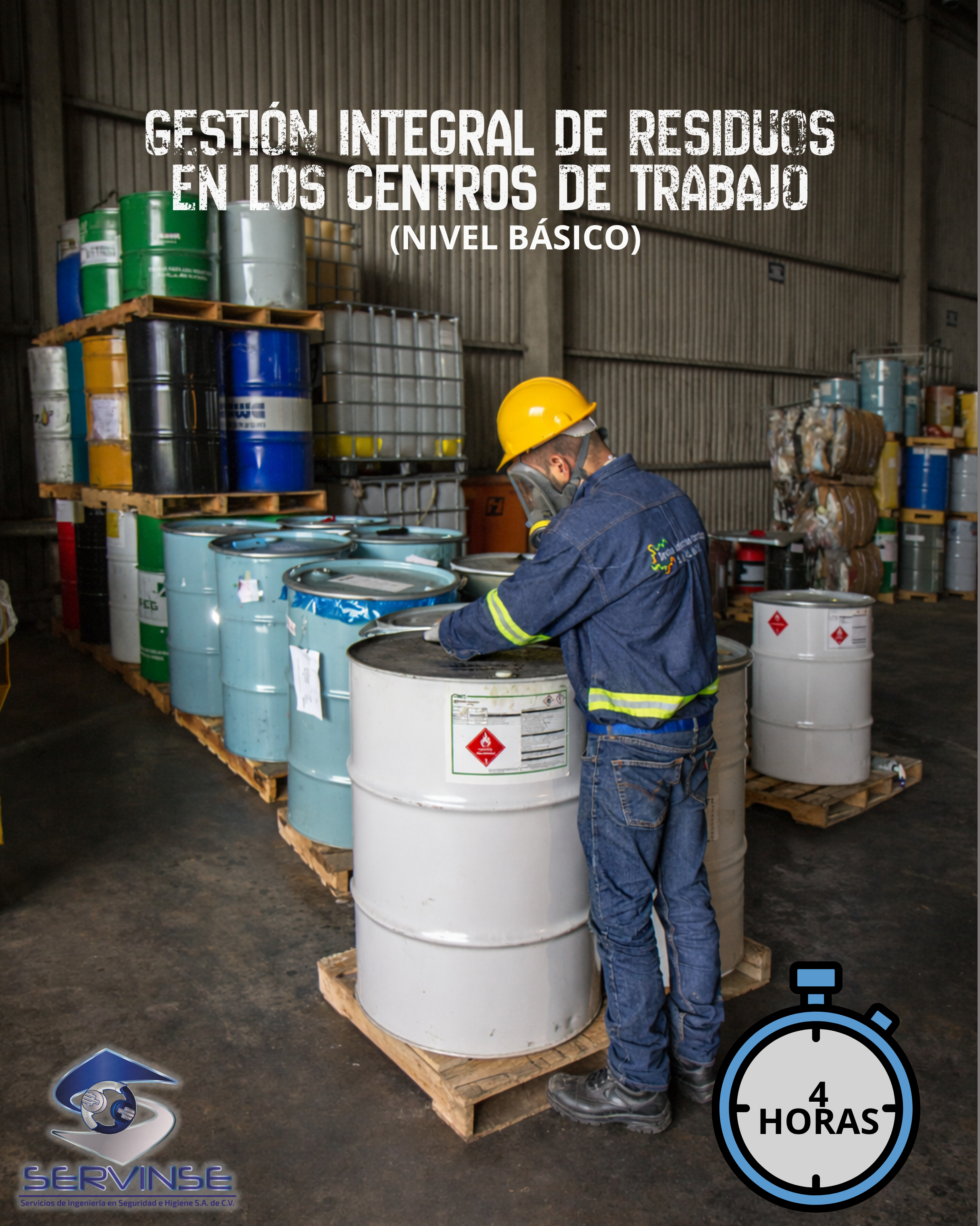GESTIÓN INTEGRAL DE RESIDUOS EN LOS CENTROS DE TRABAJO (Nivel básico)- 4 hrs.