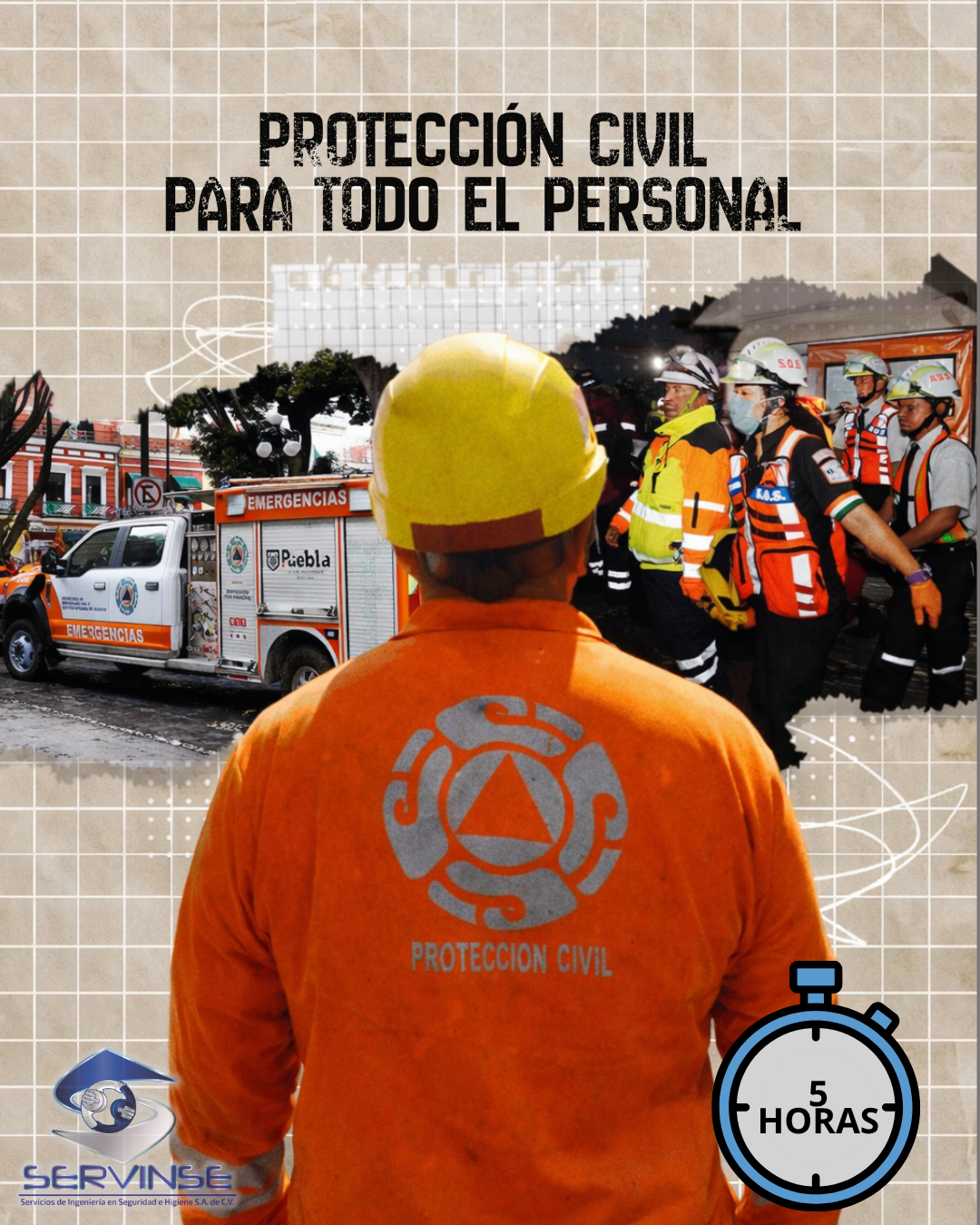 PROTECCIÓN CIVIL PARA TODO EL PERSONAL (5hrs.)