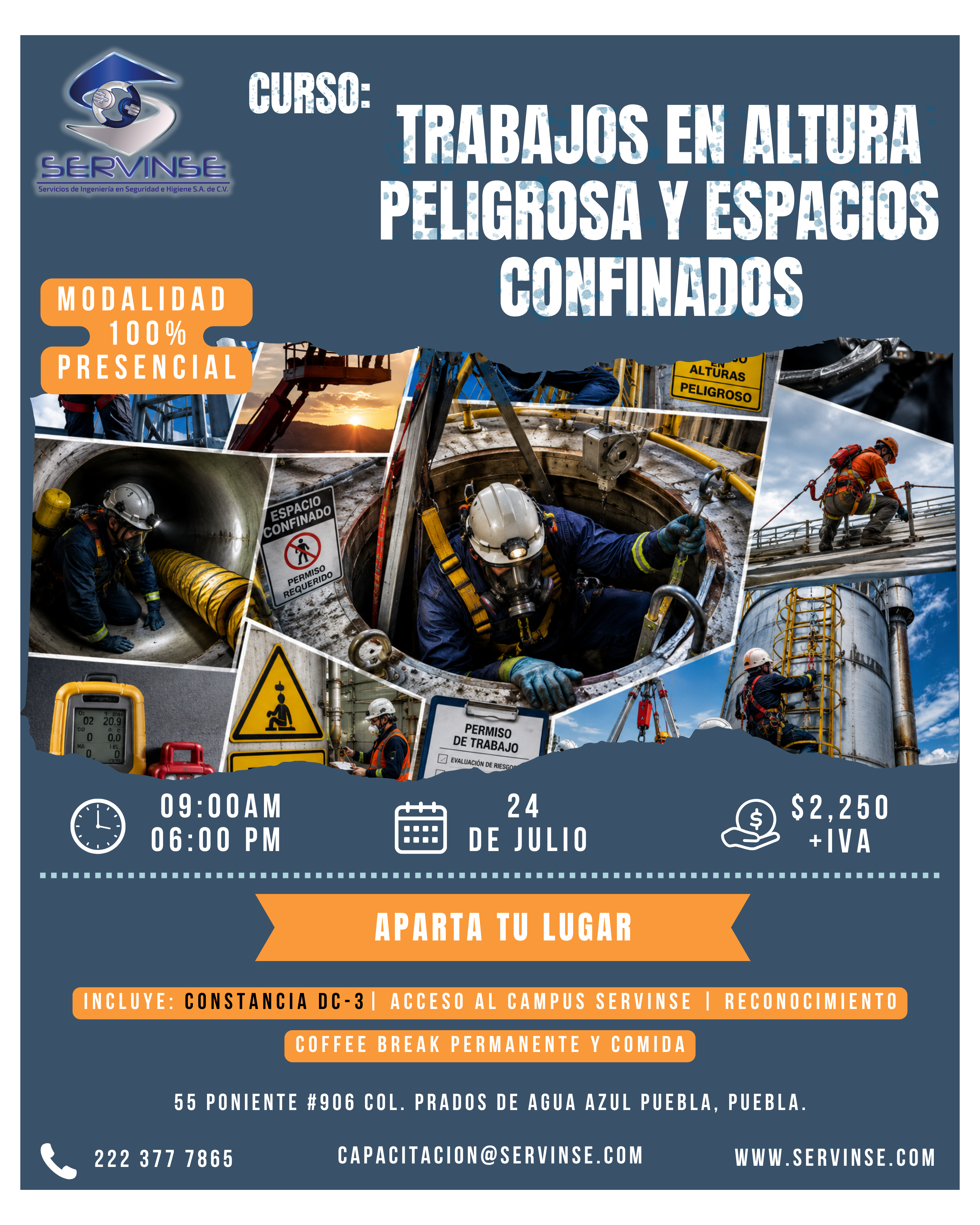 TRABAJOS EN ALTURA PELIGROSA Y ESPACIOS CONFINADOS