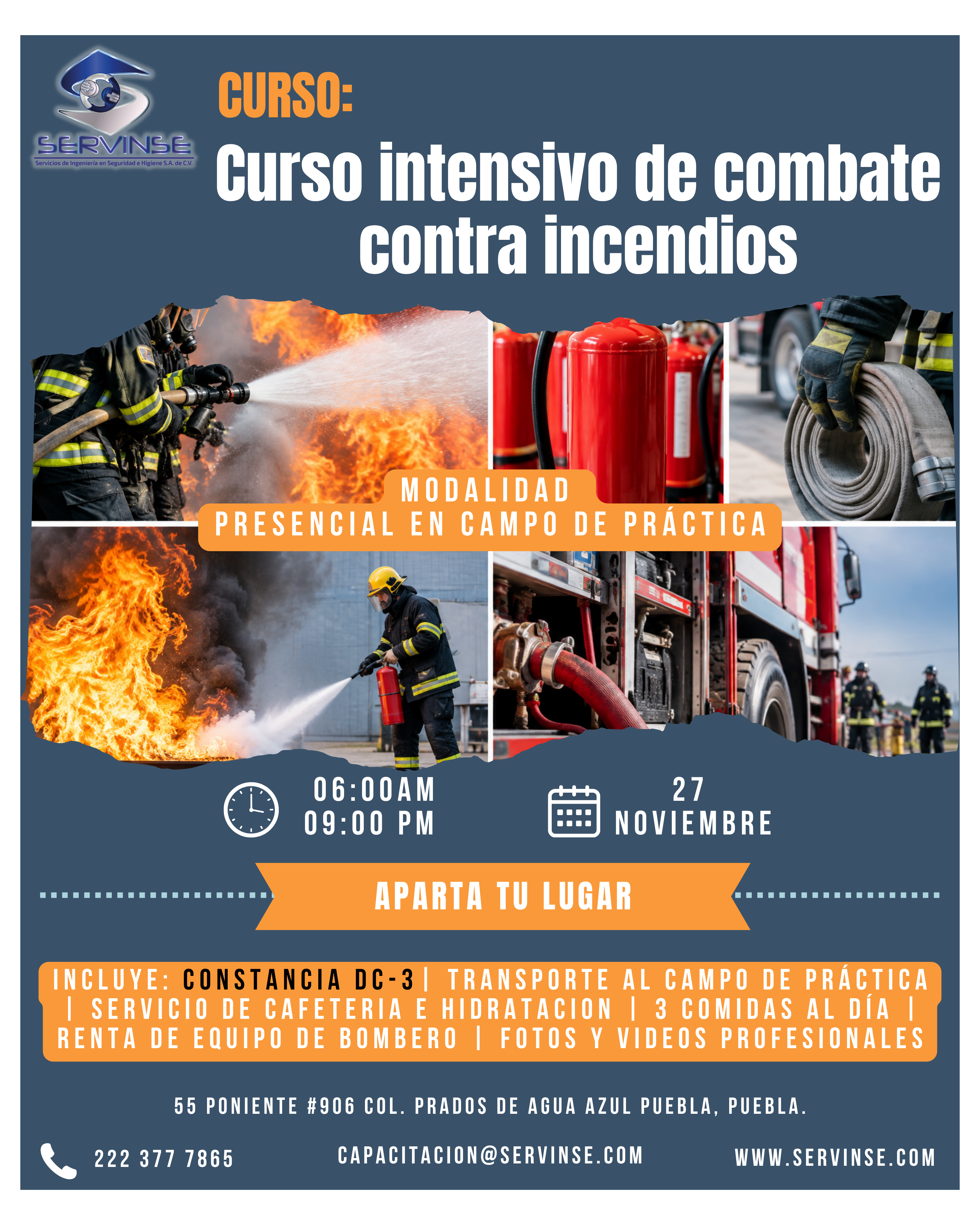 CURSO INTENSIVO CONTRA INCENDIOS (En campo de prácticas)