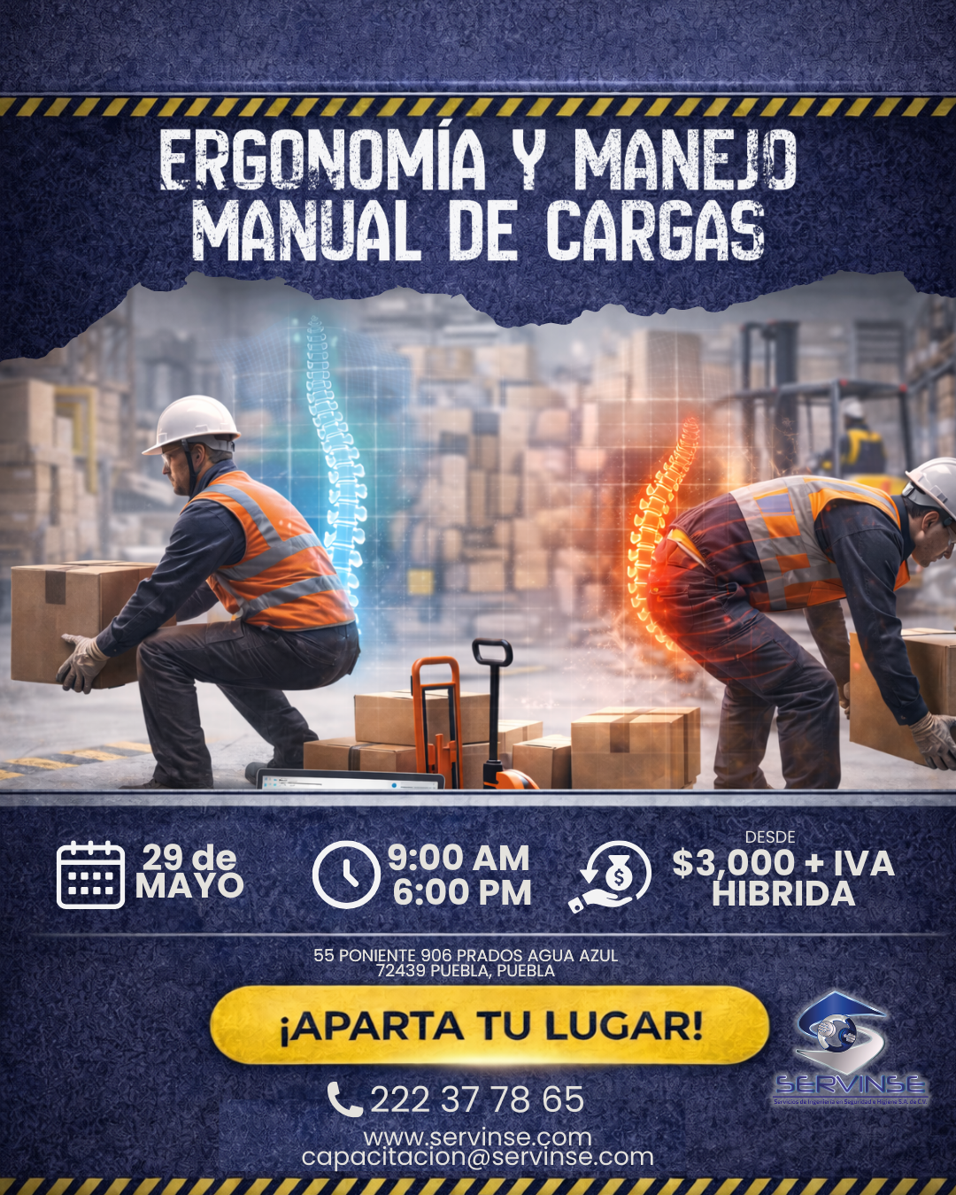 Módulo 6: Ergonomía básica y manejo manual de cargas