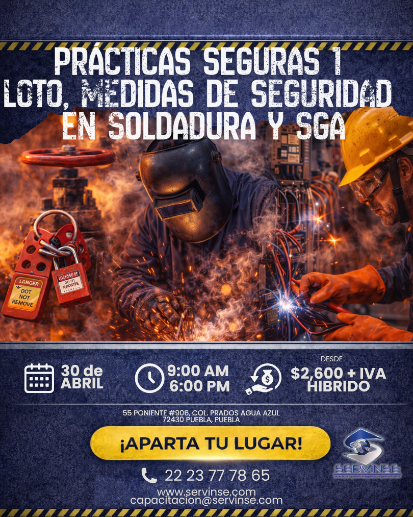 Prácticas seguras 1 (LOTO, Identificación de Sust. Químicas con SGA, Soldadura)