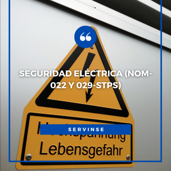 SEGURIDAD ELÉCTRICA (NOM-022 Y 029-STPS)
